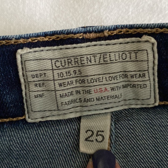 Current / Elliott The Stiletto Skinny Jean Cavalier Blue wash Size 25 - Picture 7 of 12